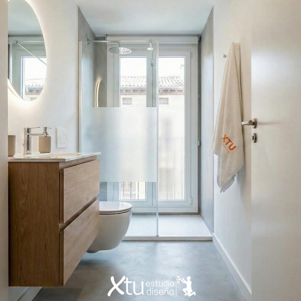 Baños Pequeños Modernos en el Casco Histórico de Zaragoza